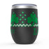 Shamrock Stemless Wine Tumblers, Irish Knitter Wine Tumbler, Knitter Gift, Red Headed Knitter Gift, Knitting Tumbler